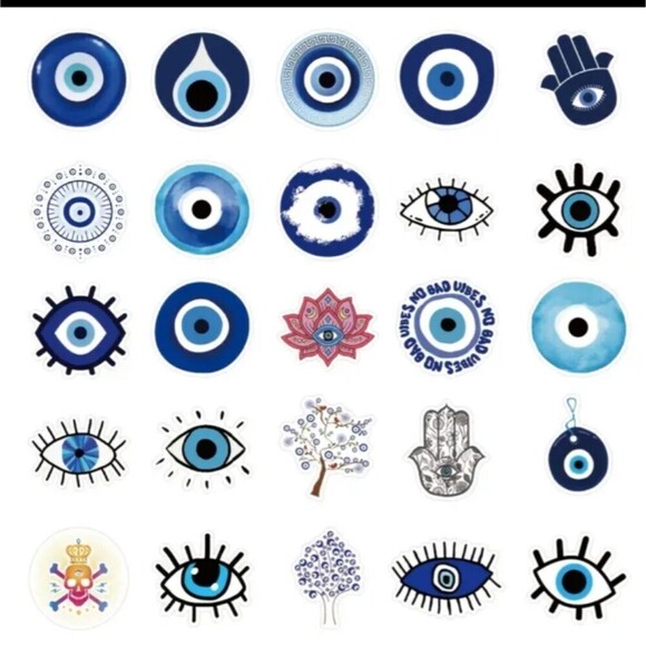 Evil eye protection stickers decals decorative stick ons - Picture 4 of 8